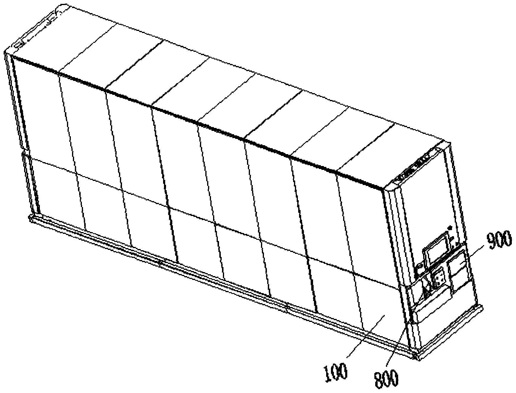Intelligent container for automatically storing and picking up cargoes one to one