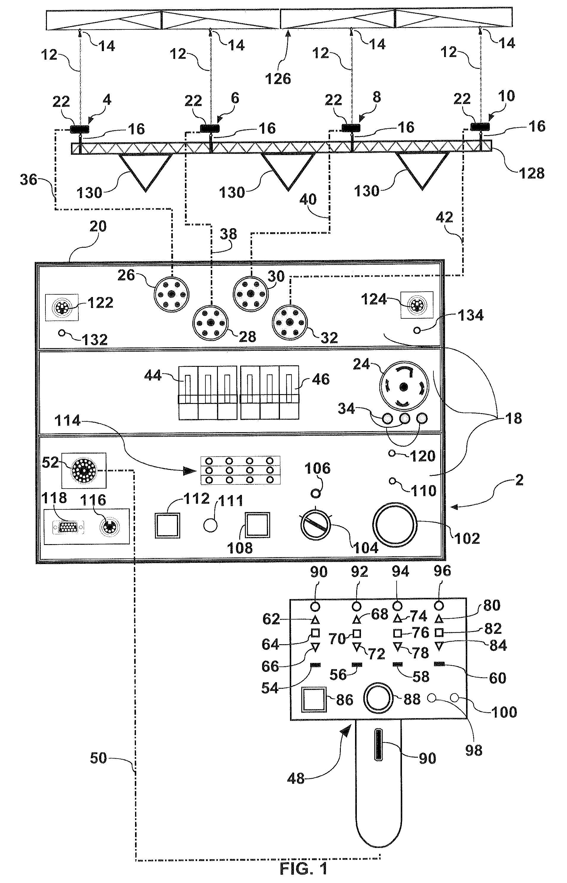 Fault monitoring system for electric single or poly-phase chain hoist motors