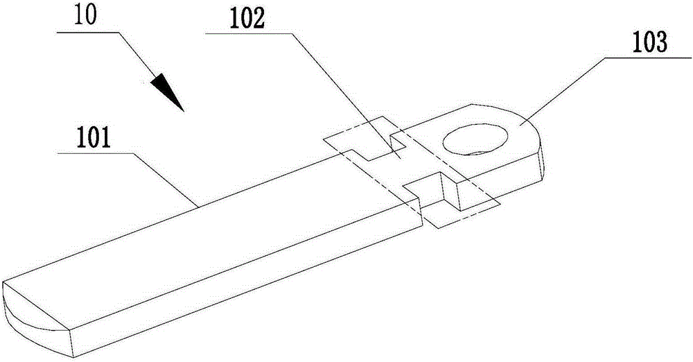 Pins and plug assembly with same