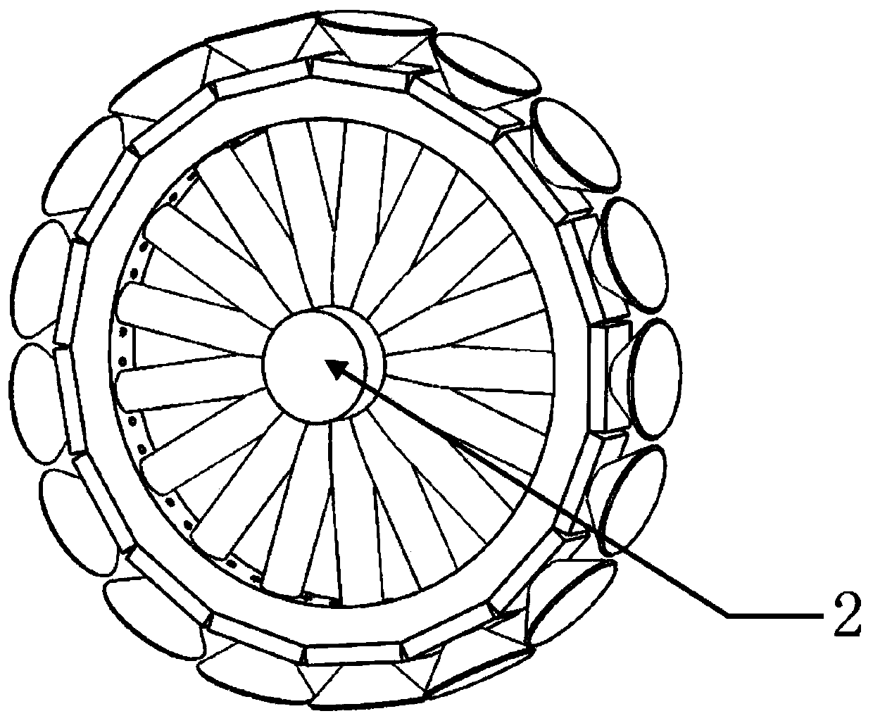 Adsorption-type climbing wheel and work method thereof