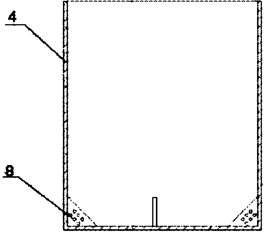 An experimental device and method for simulating the flow of molten iron in the hearth bottom of a blast furnace