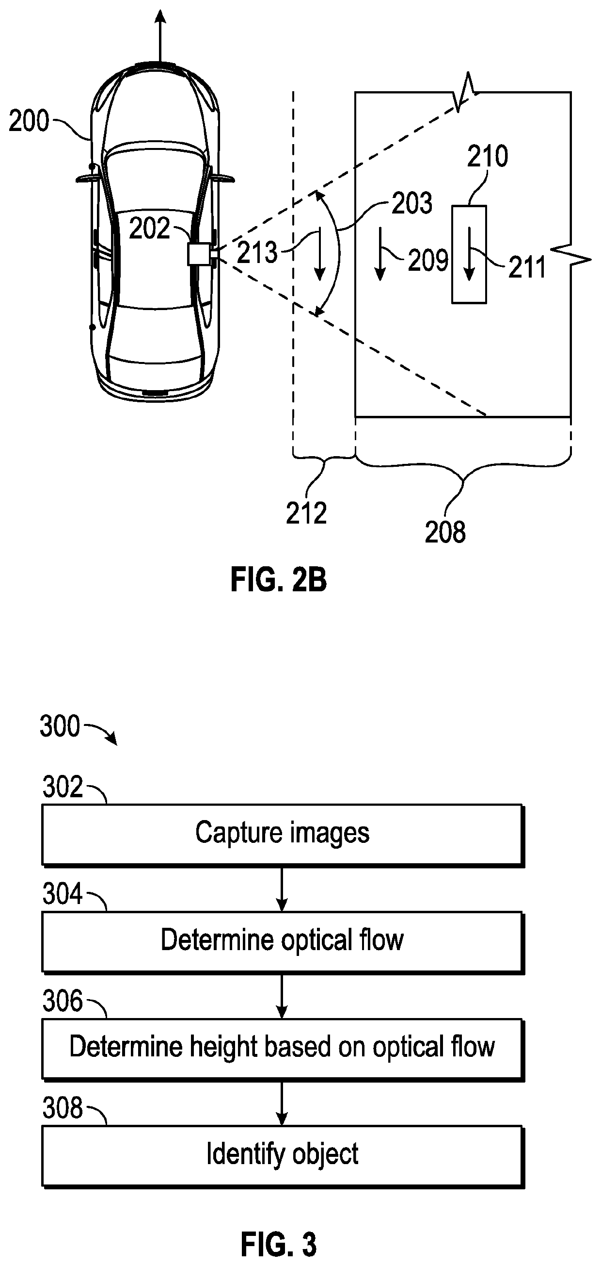 System and method for camera-based detection of object heights proximate to a vehicle