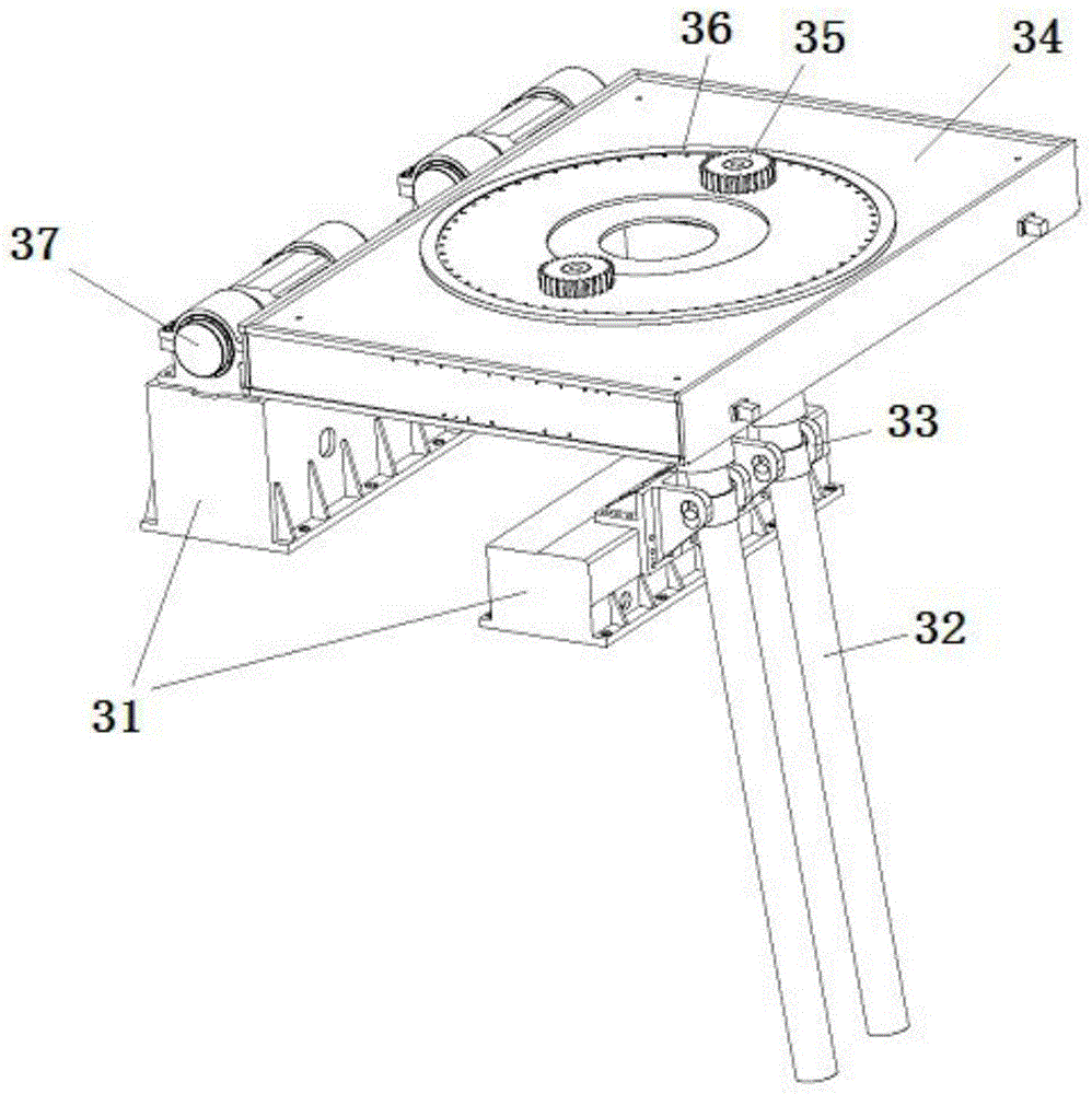 A 5m-level weakly rigid tank bottom girth welding equipment