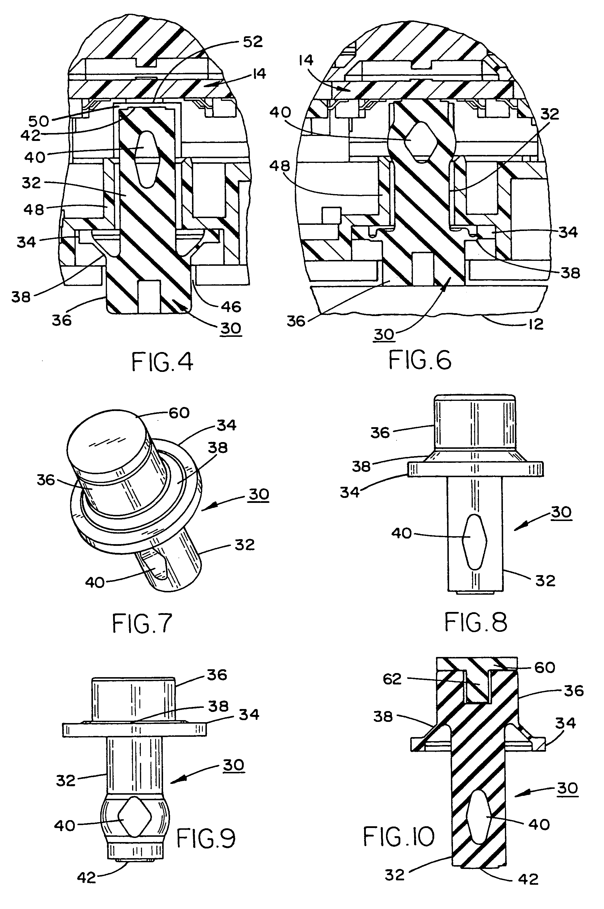 Conductive tamper switch for security devices