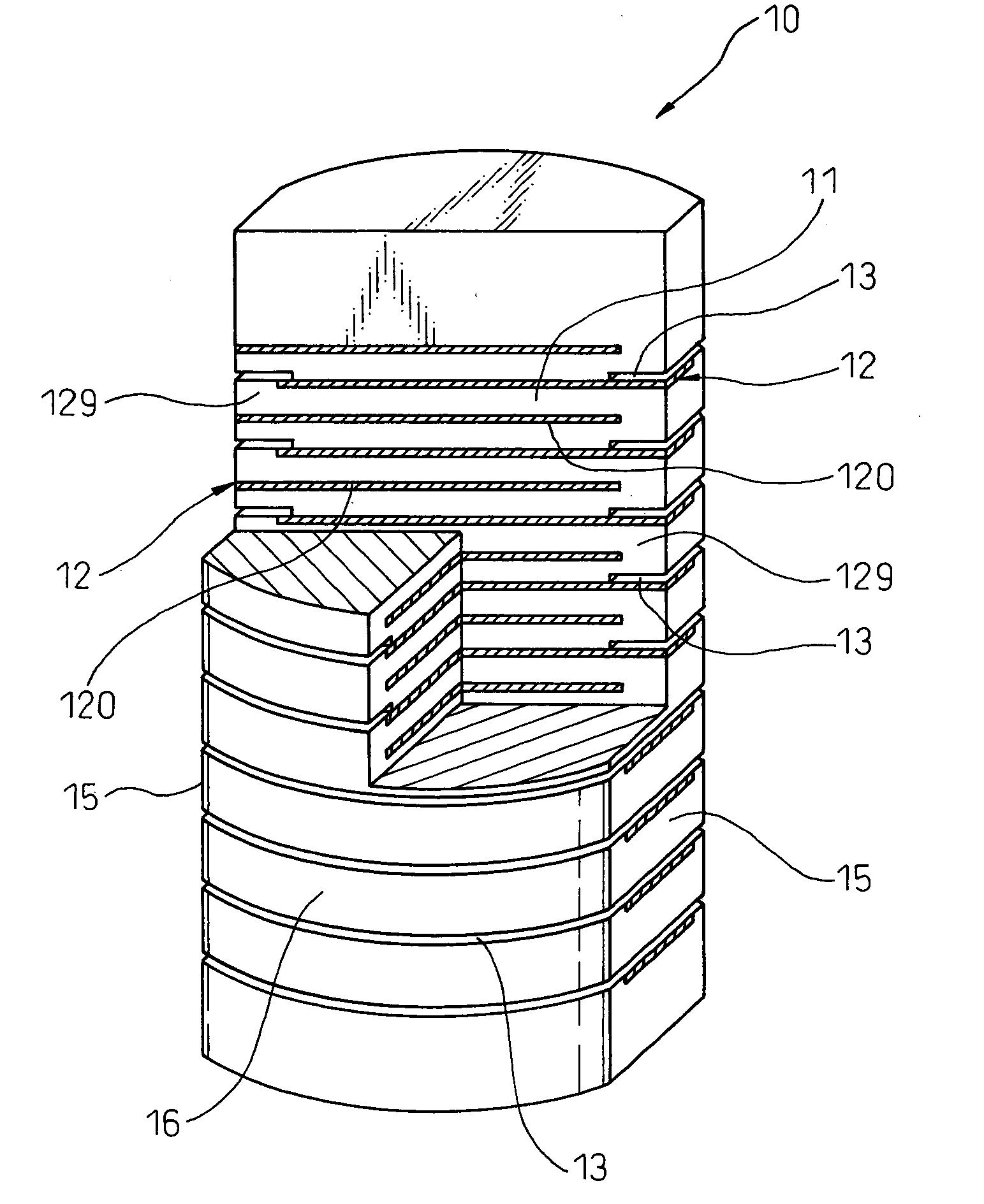 Laminated-type piezoelectric element and a manufacturing method thereof