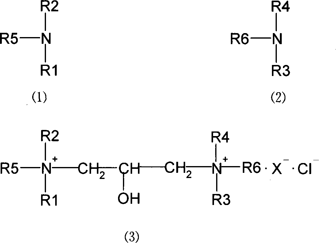 Method for preparing hydroxypropyl diquaternary ammonium salt
