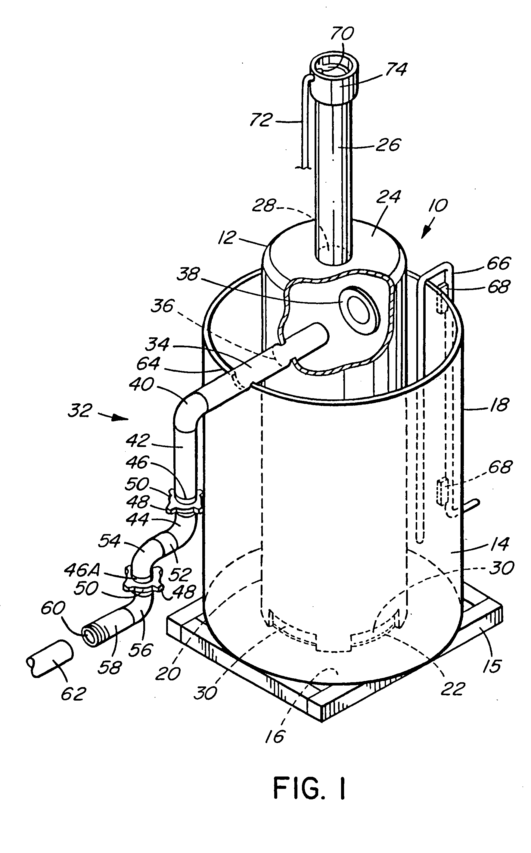 Flare tank apparatus for degassing drilling fluid