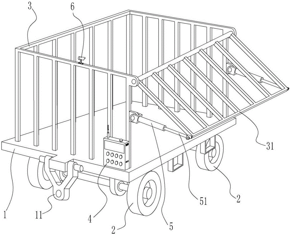 Remote control small logistics trailer