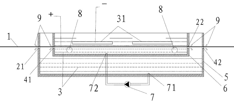 Device for forming photoselective absorbing coating on the surface of wide-format metal substrate