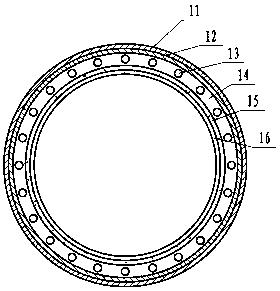 A fireproof fiberglass pipe