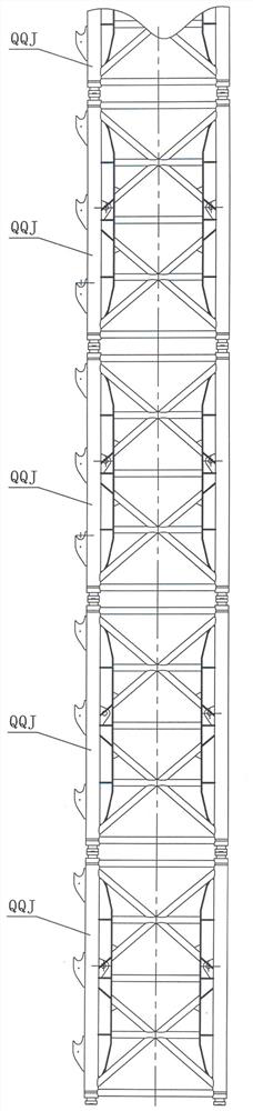 Lightweight attachment joint convenient to assemble and lift