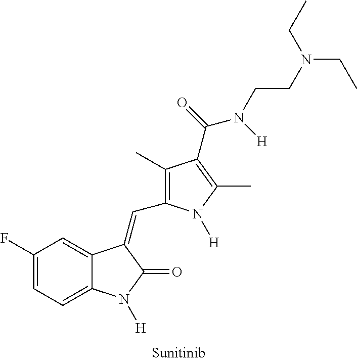 Polymer-des-ethyl sunitinib conjugates