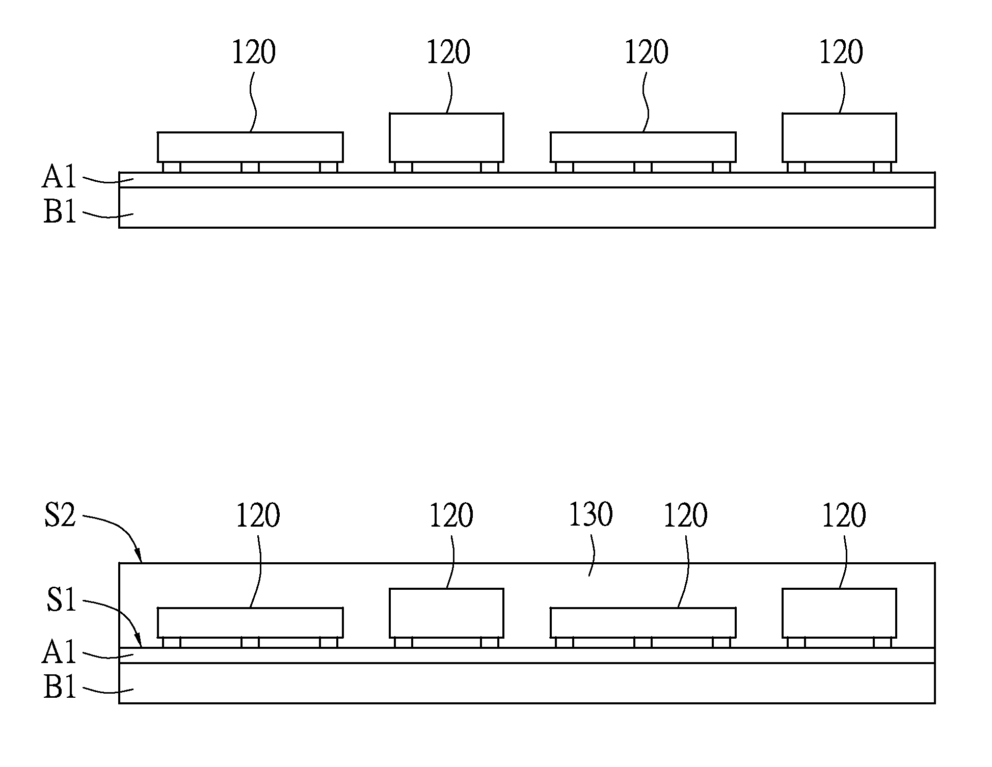 Electronic packaged device and manufacturing method thereof