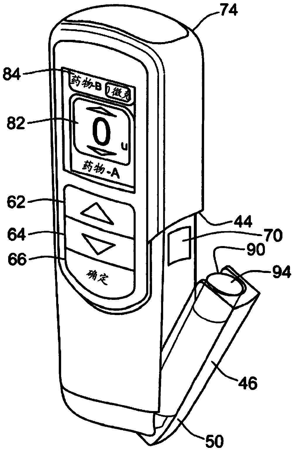 Medicament delivery device with dispense interface sensor and method controlling the device