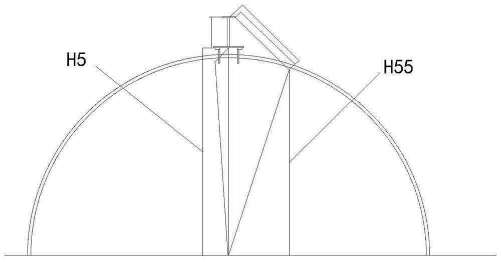 Spherical tank pre-weldment setting-out device and construction method thereof