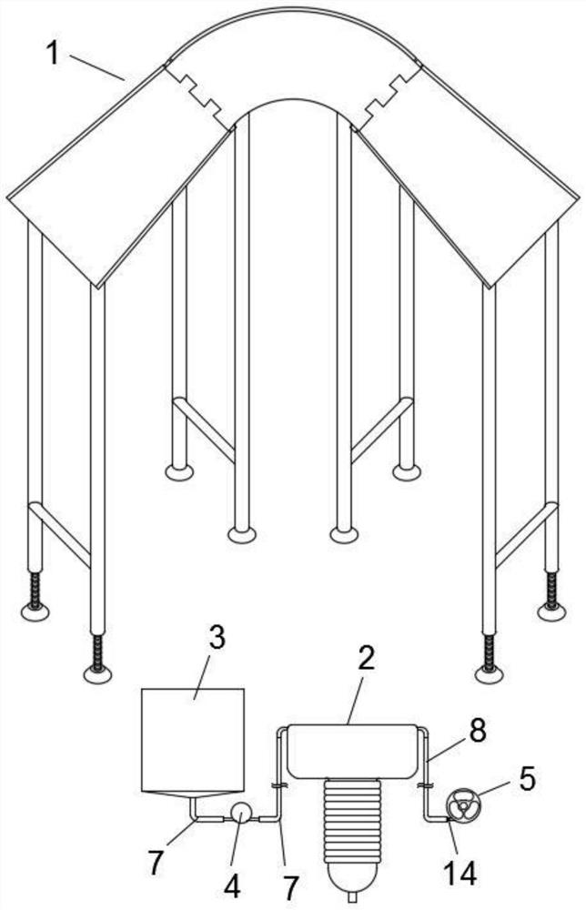 Genital external auxiliary examination device