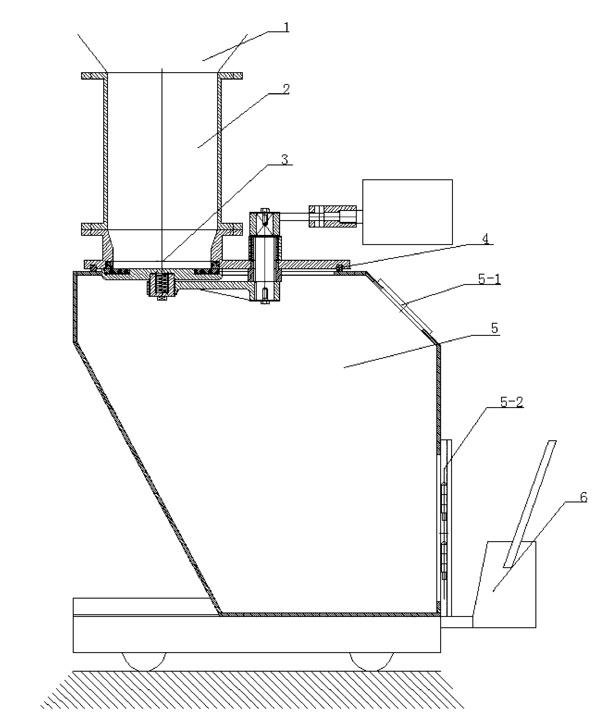 Full-sealed type slag discharging system of coal mill