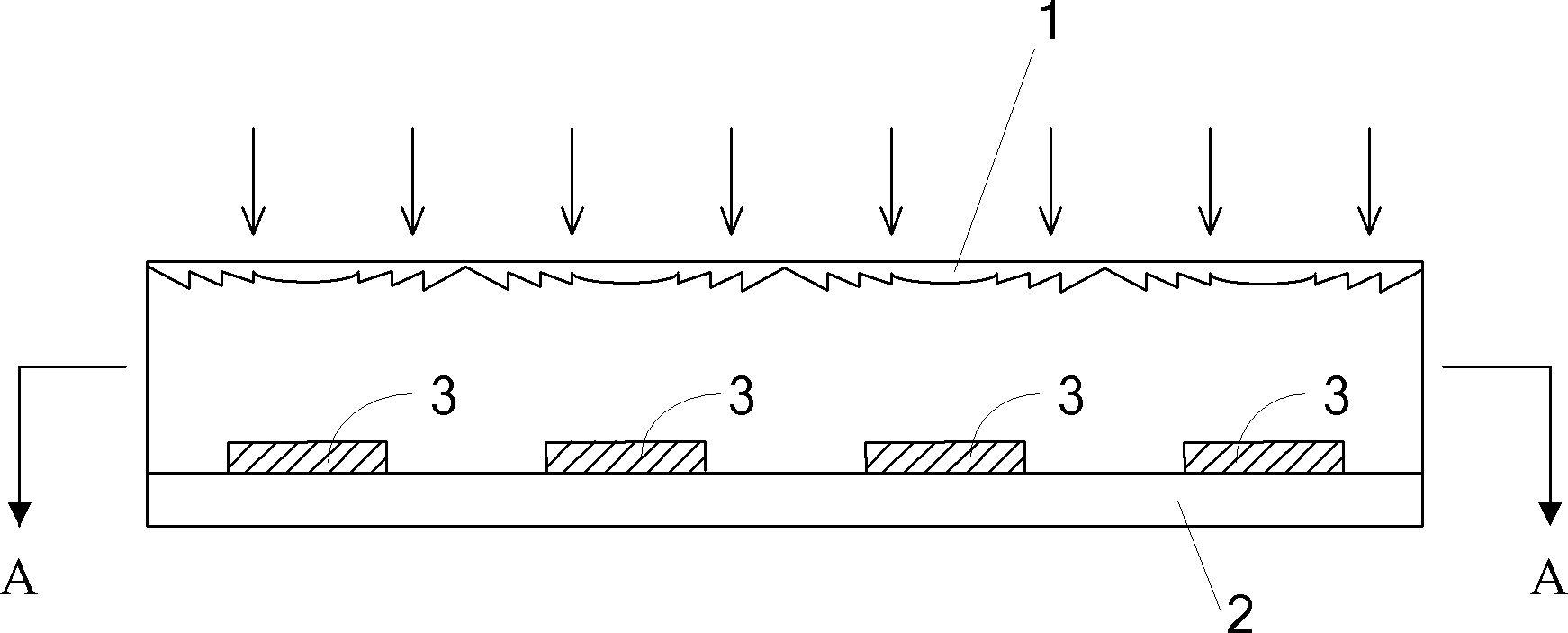 Dense array concentrating solar energy photovoltaic device