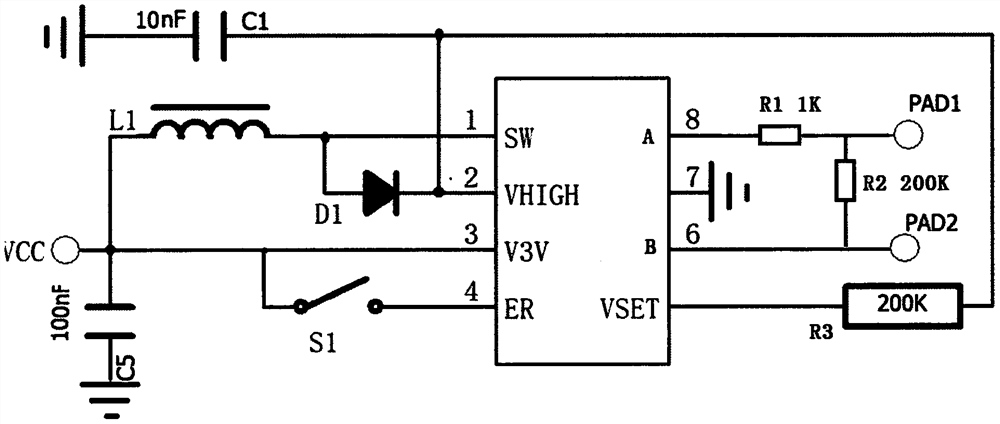 Cyclic alternating unipolar pulse LCD image erasing circuit and method