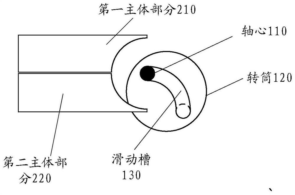 Shaft structure and electronic equipment