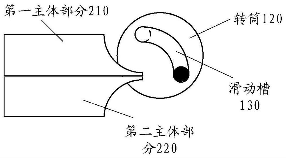 Shaft structure and electronic equipment