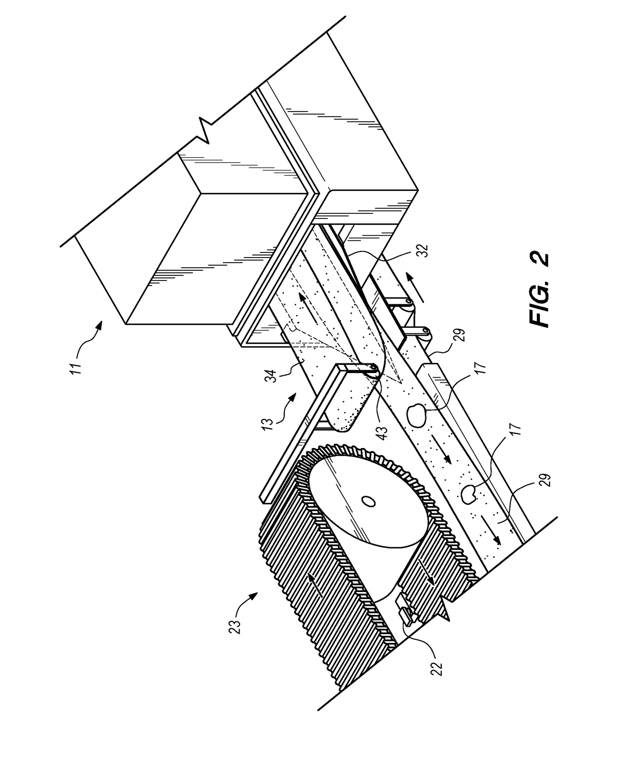 Agricultural sizer with item stabilizer belt