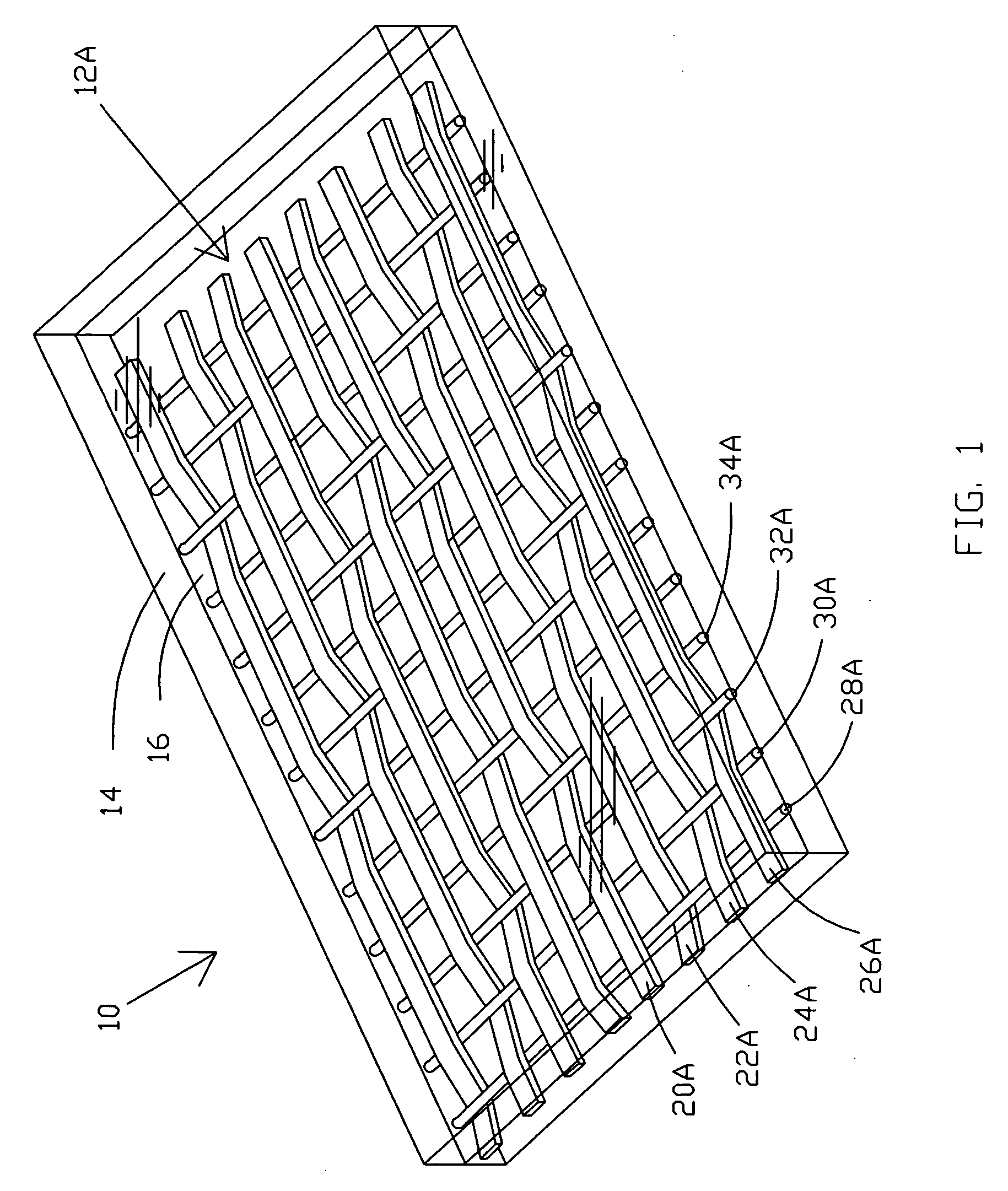Wire mesh panel and method
