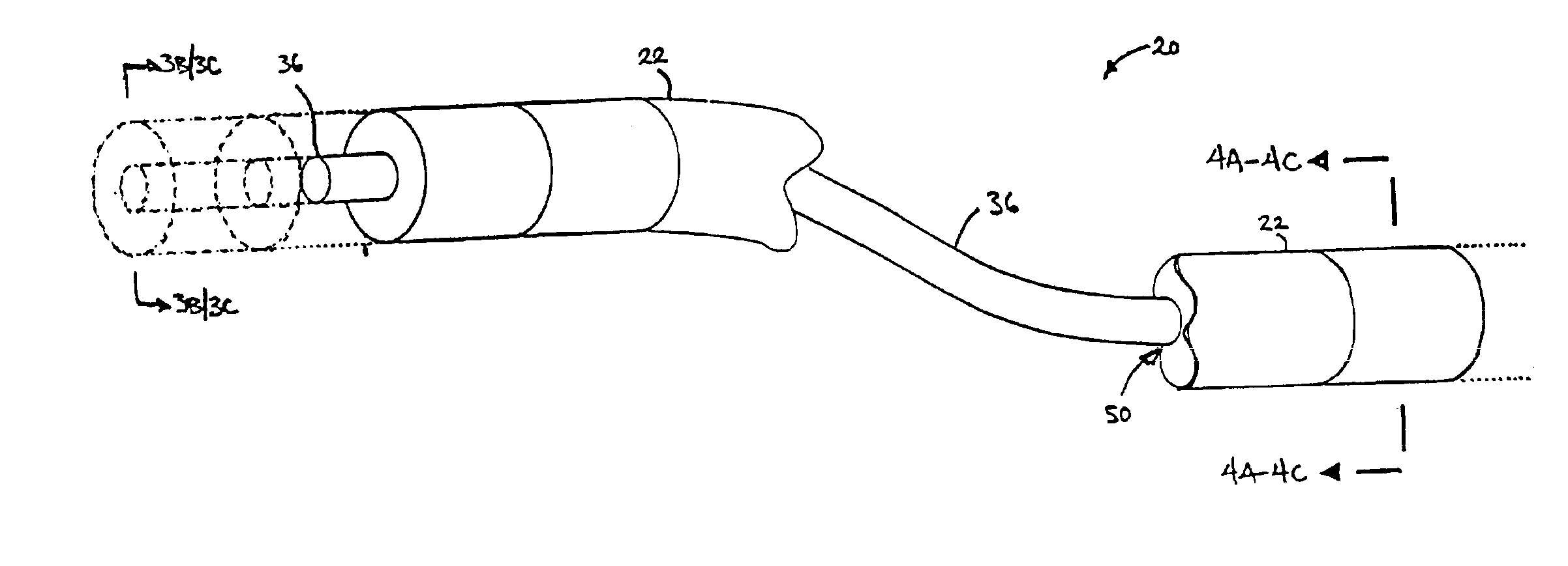 Endoscope with adjacently positioned guiding apparatus