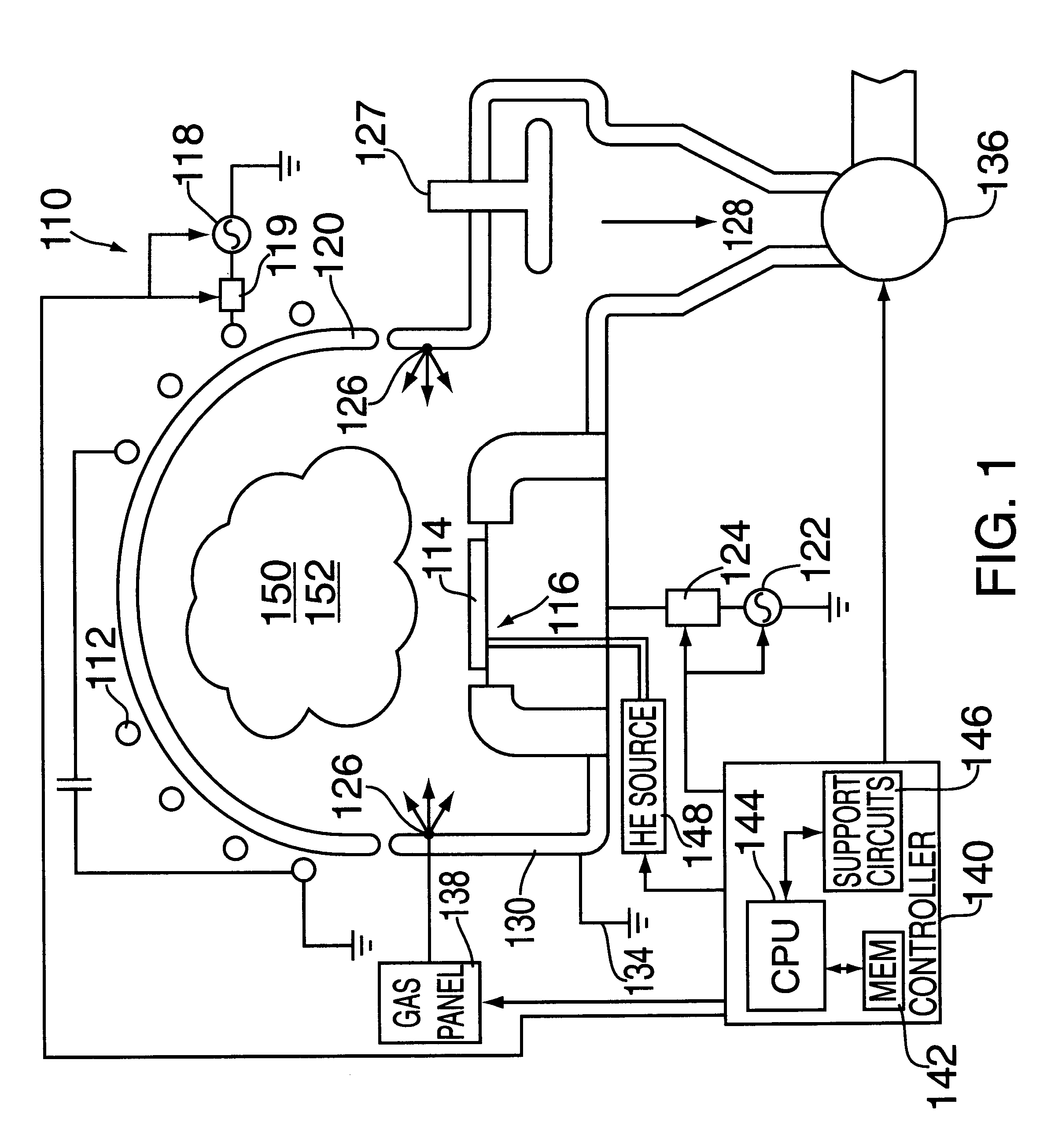 Plasma processing of tungsten using a gas mixture comprising a fluorinated gas and oxygen