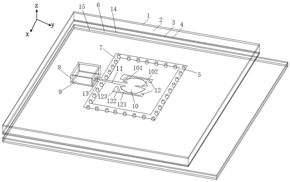 Millimeter wave broadband packaging antenna based on Fan-out packaging process