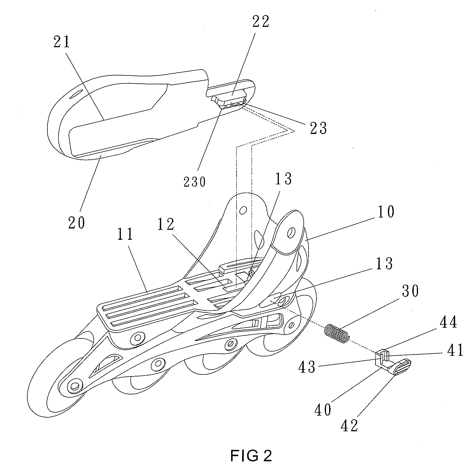 Skate Having A Size Adjustable Function