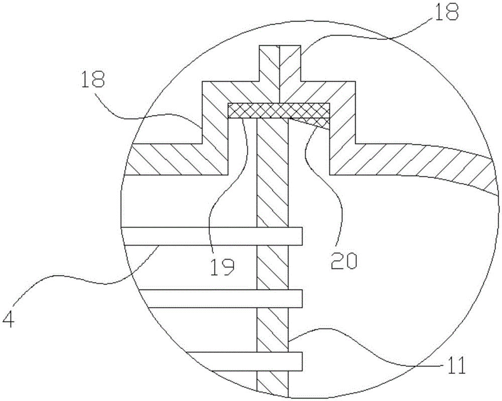 A shell and tube heat exchanger