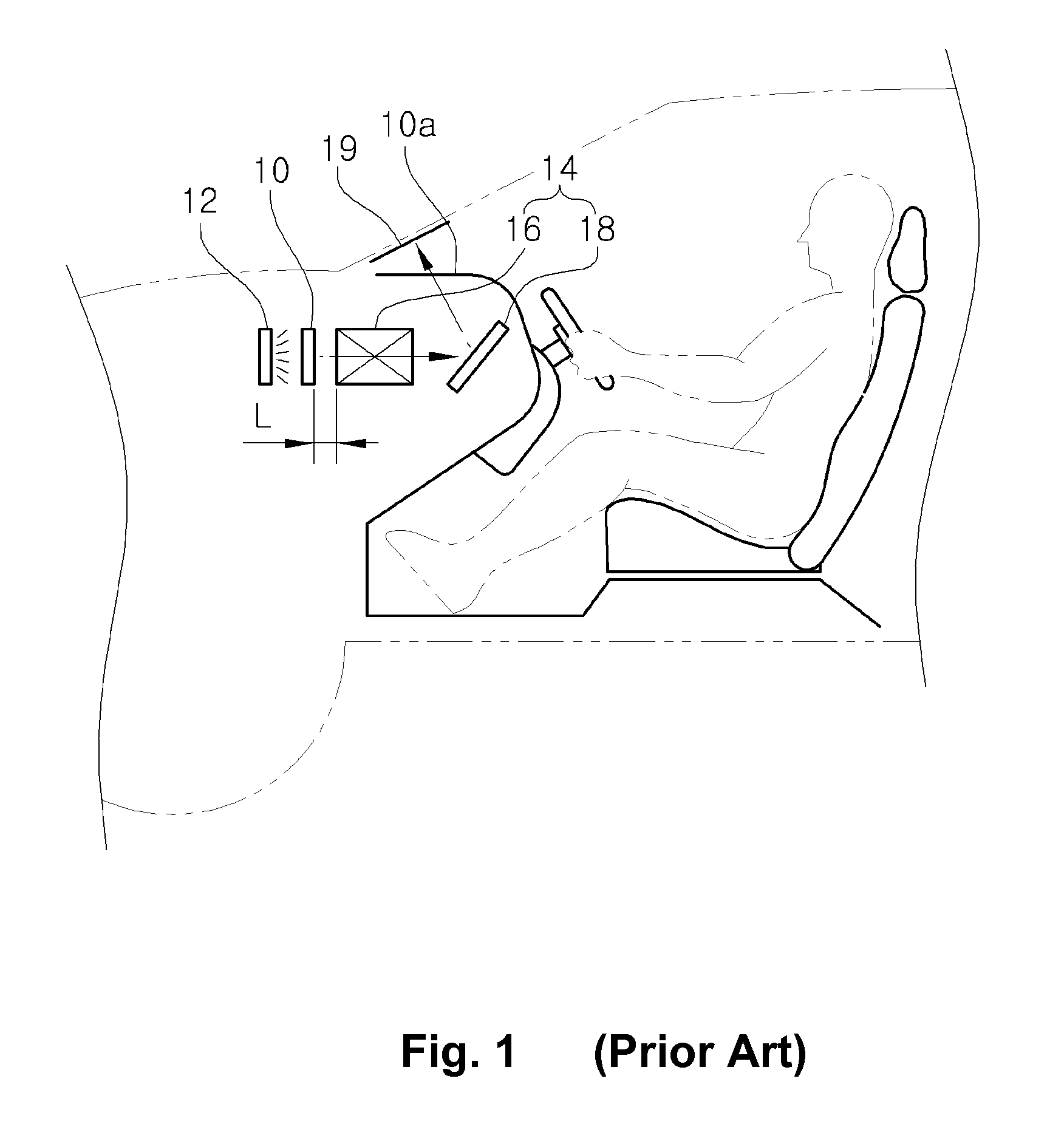 Optical system for use in a vehicle head-up display
