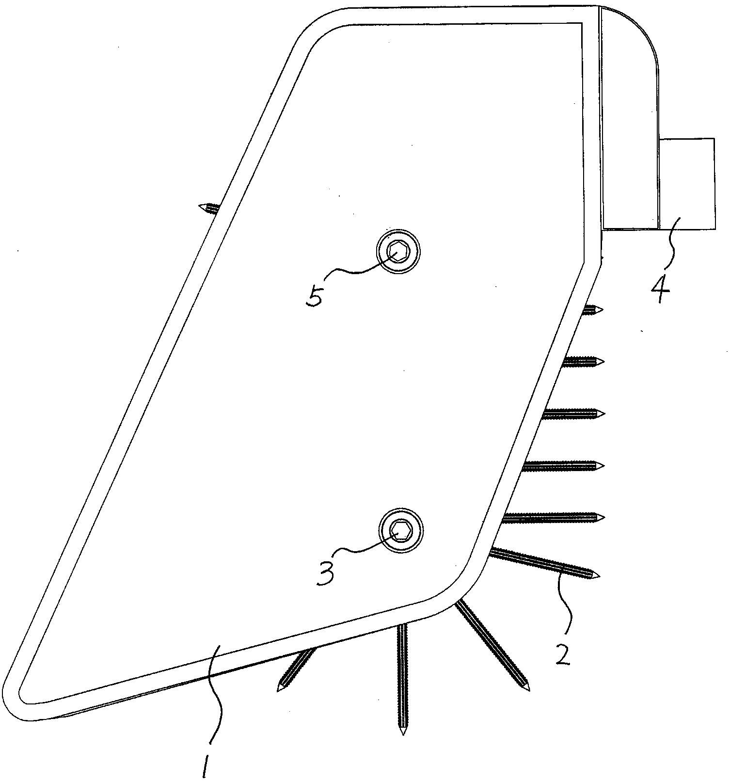 Cotton picking needle and mechanical cotton picking device provided with same