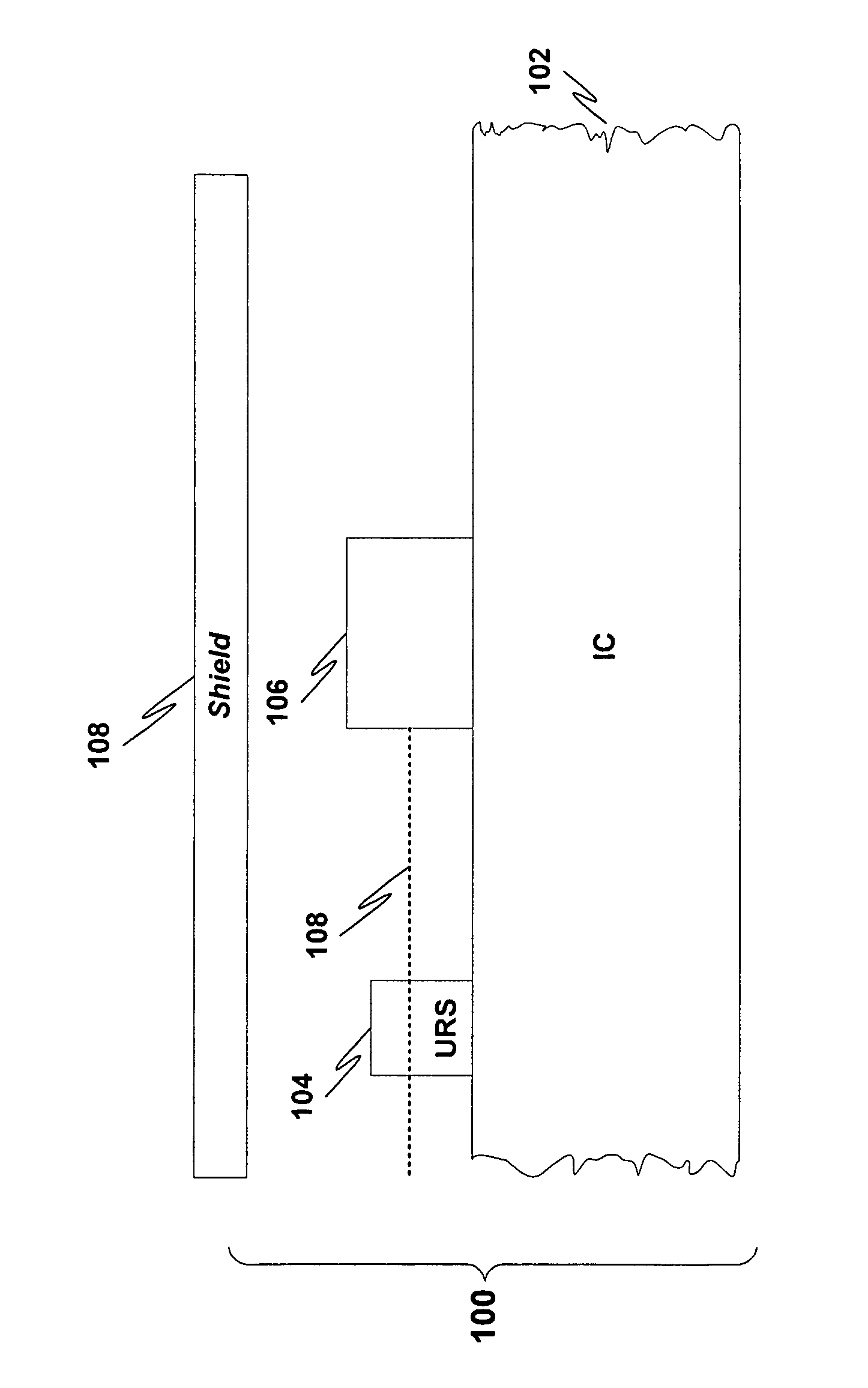 Shielding of integrated circuit package with high-permeability magnetic material