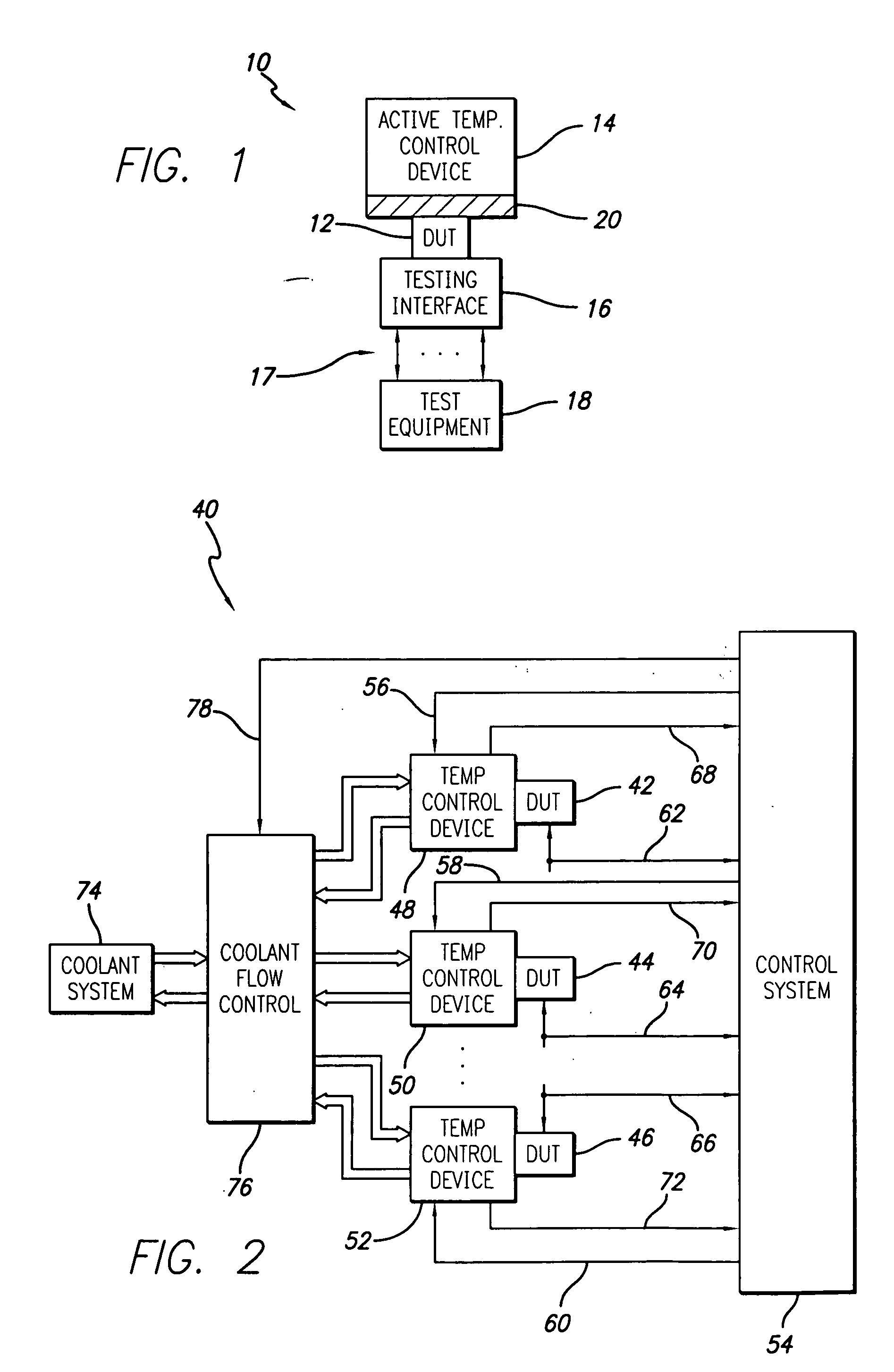 Active thermal control system with miniature liquid-cooled temperature control device for electronic device testing