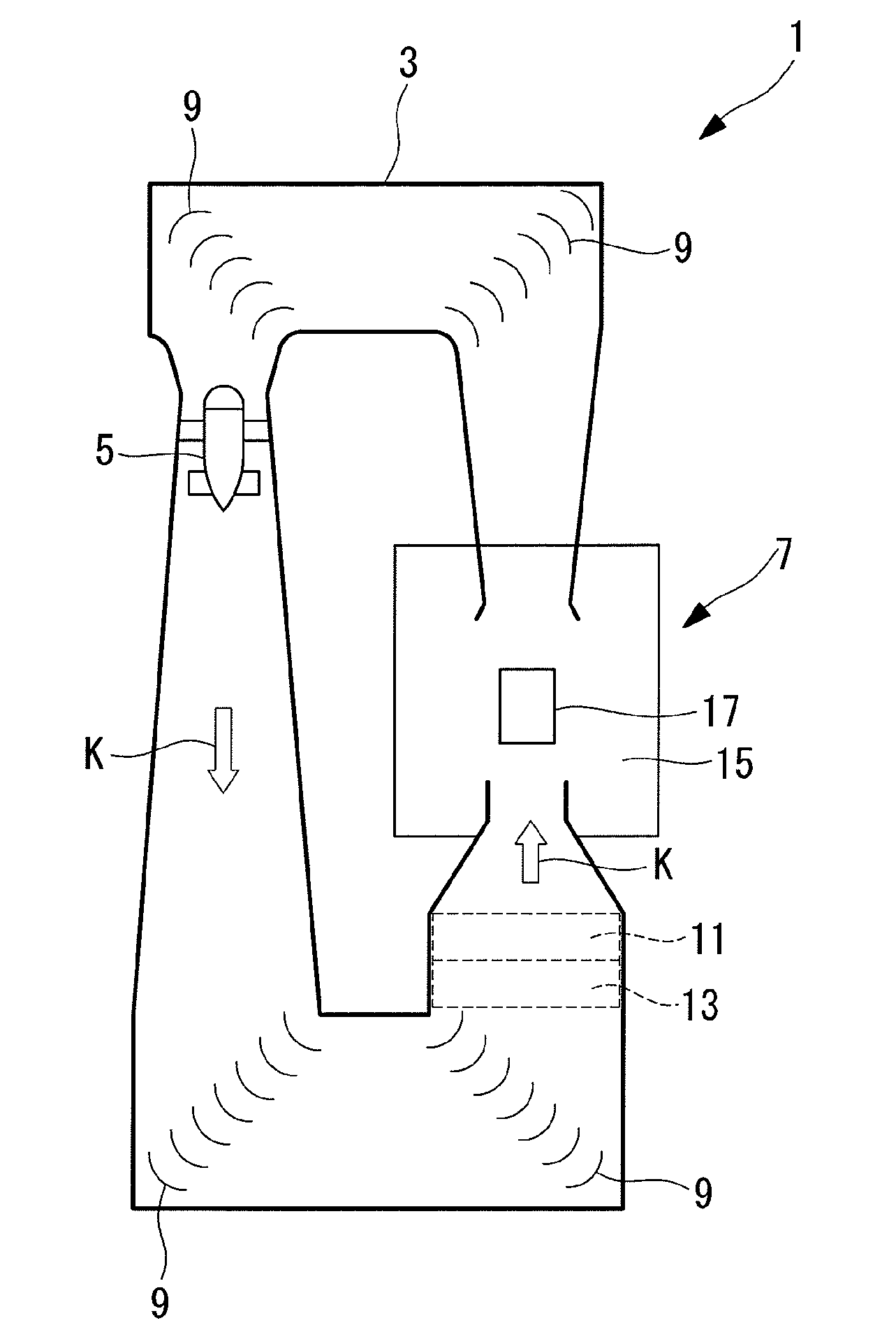 Test section for wind-tunnel testing apparatus and wind tunnel test apparatus employing the same