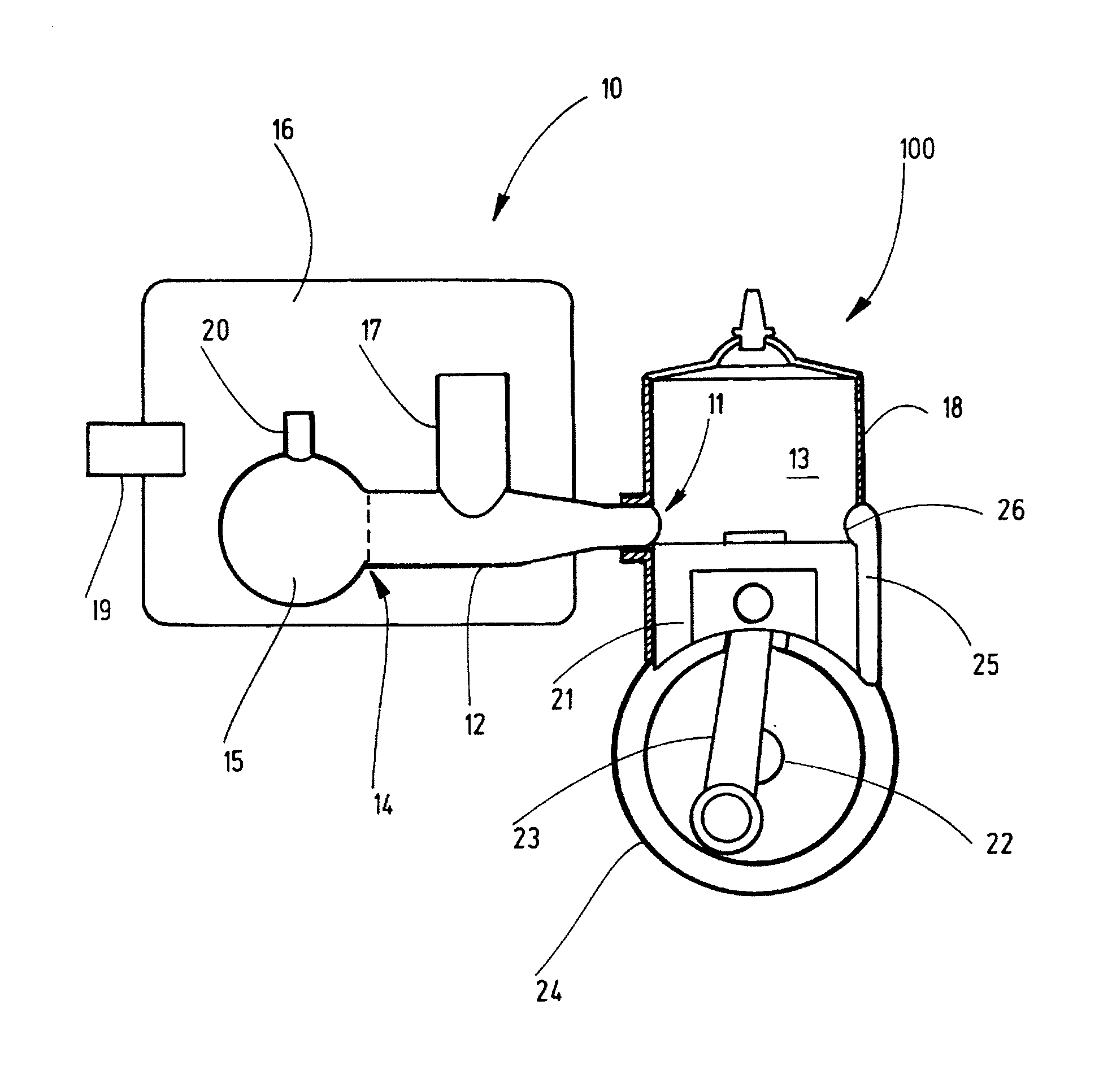 Two-stroke engine comprising a muffler