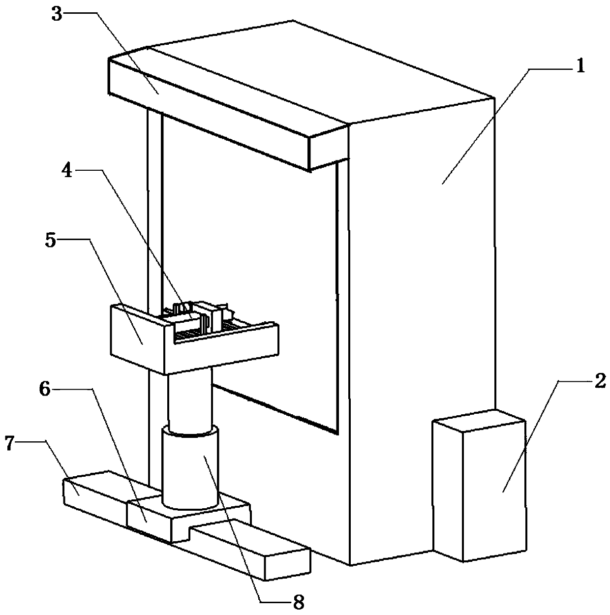 A bismuth brick rack