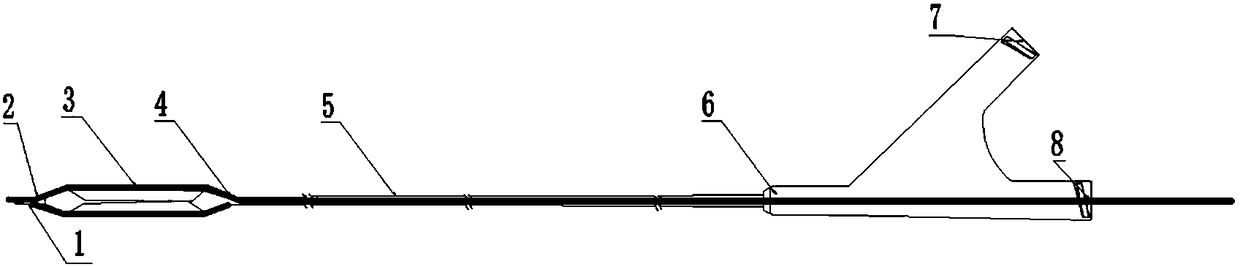 Multi-guide wire medicine balloon dilation catheter and using method thereof