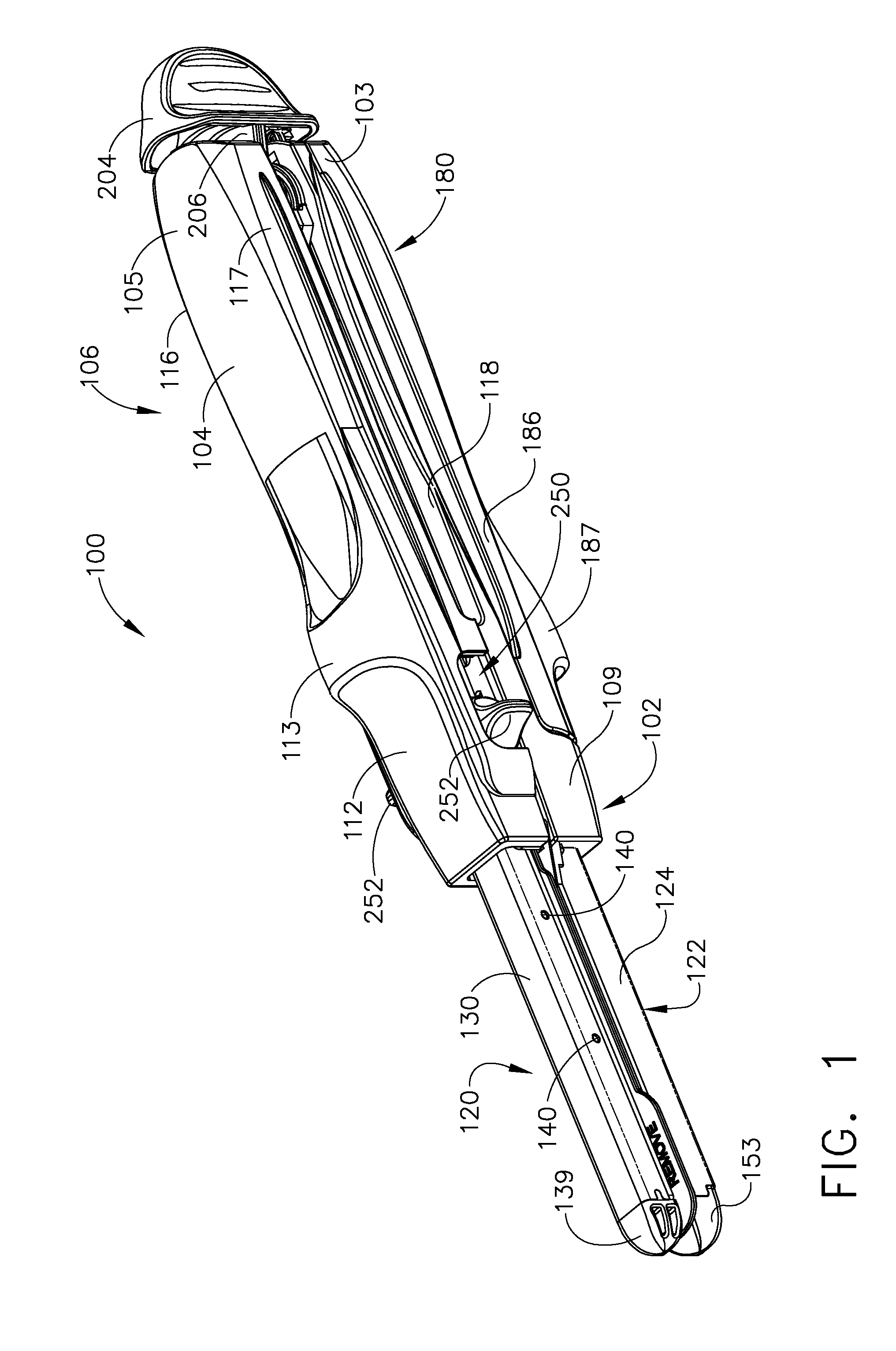 Surgical stapling instrument with cutting member arrangement