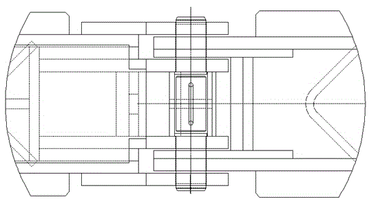 Improved connecting structure for front push rod and rear push rod of support