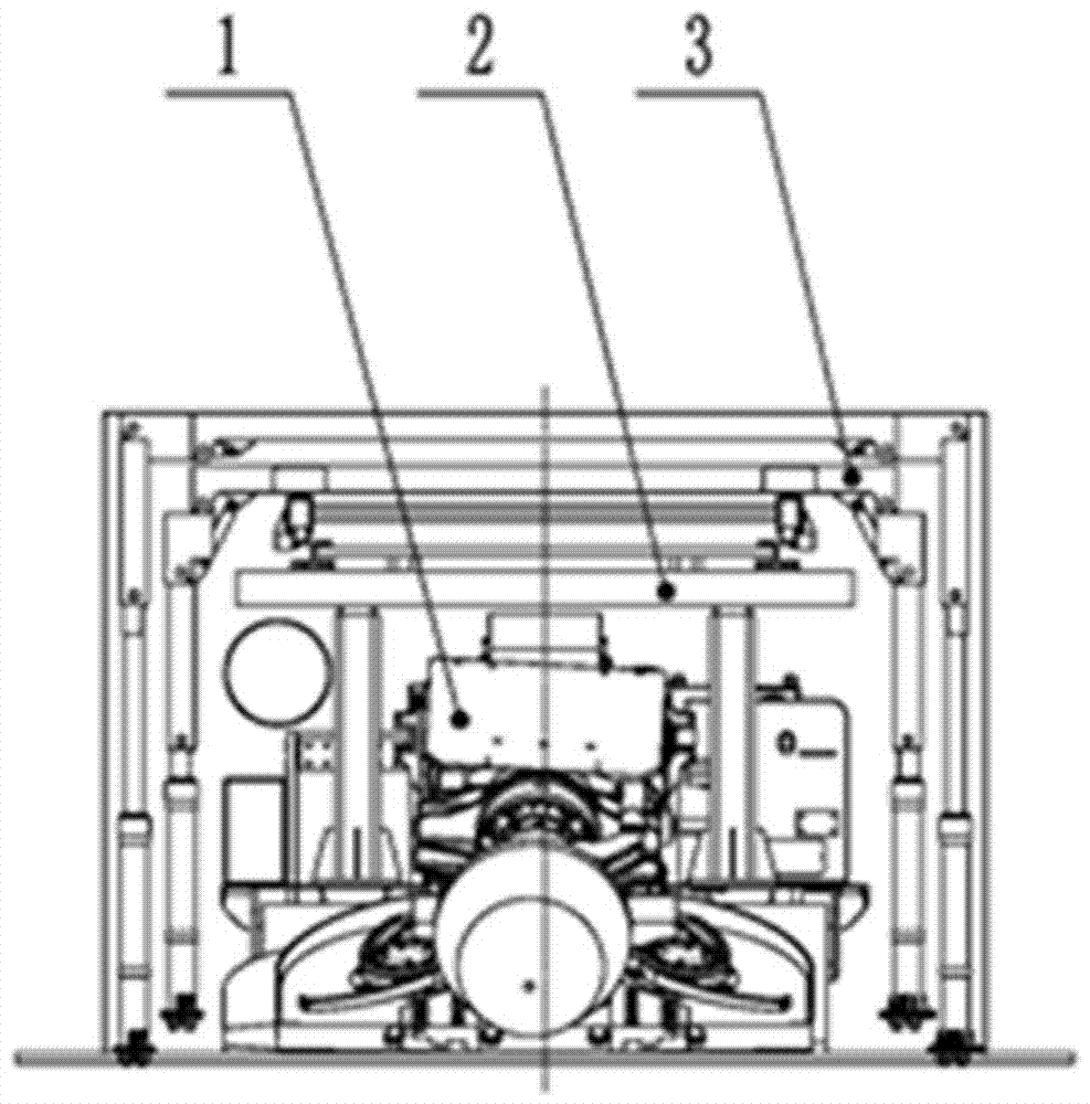 Tunneling repeating-free support self-movement complete device for rectangular tunnel