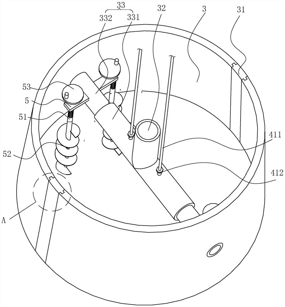 Construction method for middle inspection well through reverse construction method