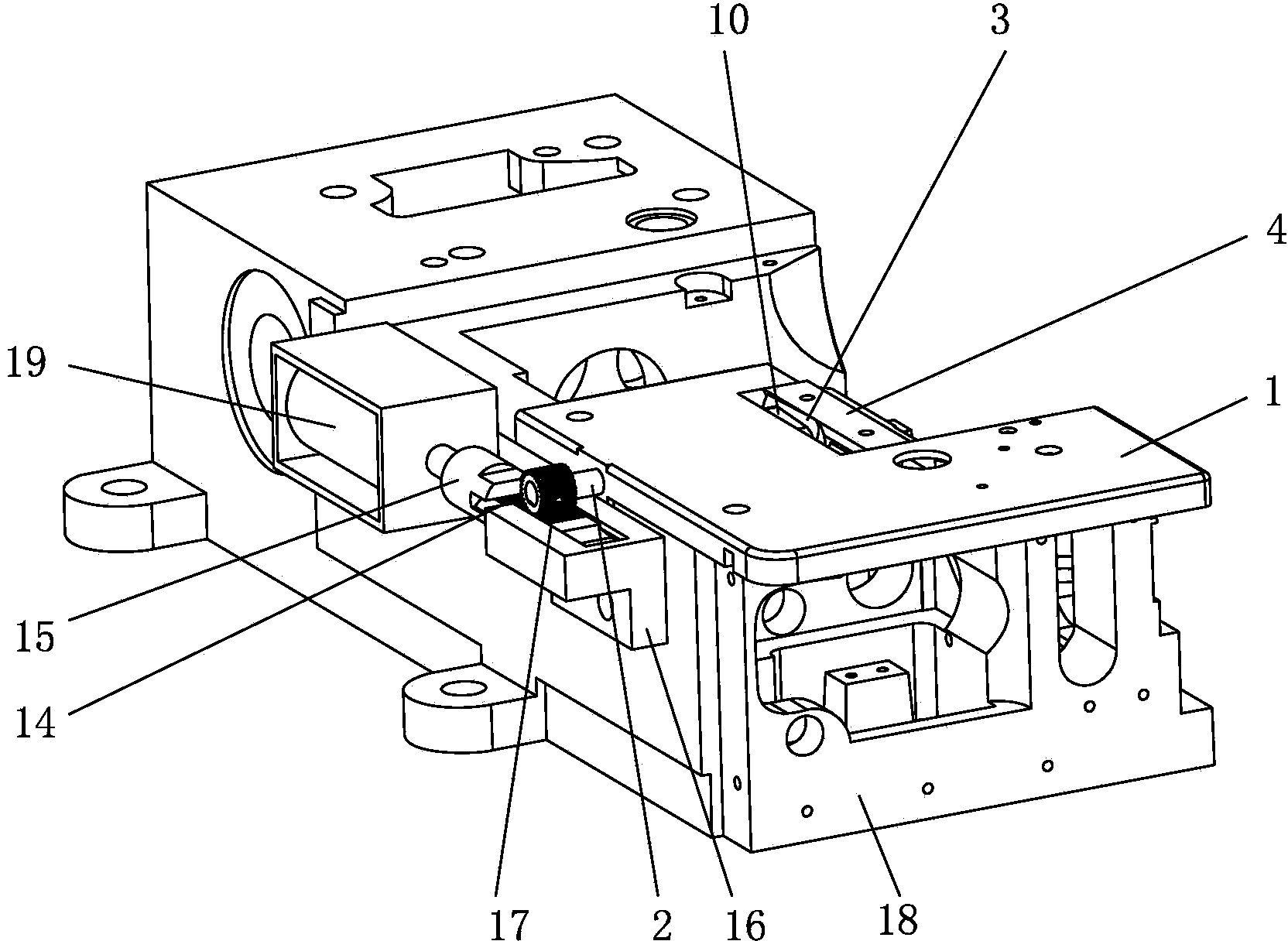 Novel cloth strip cutting mechanism