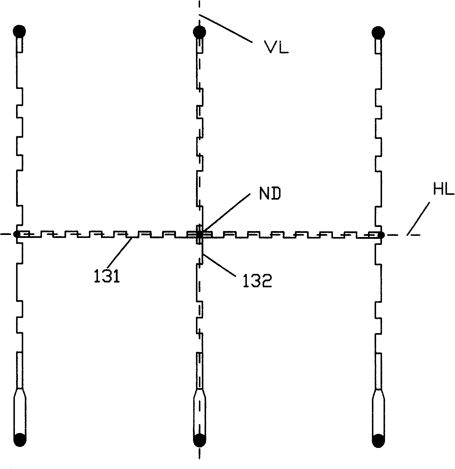 LCD base plate with anti static guiding barrier