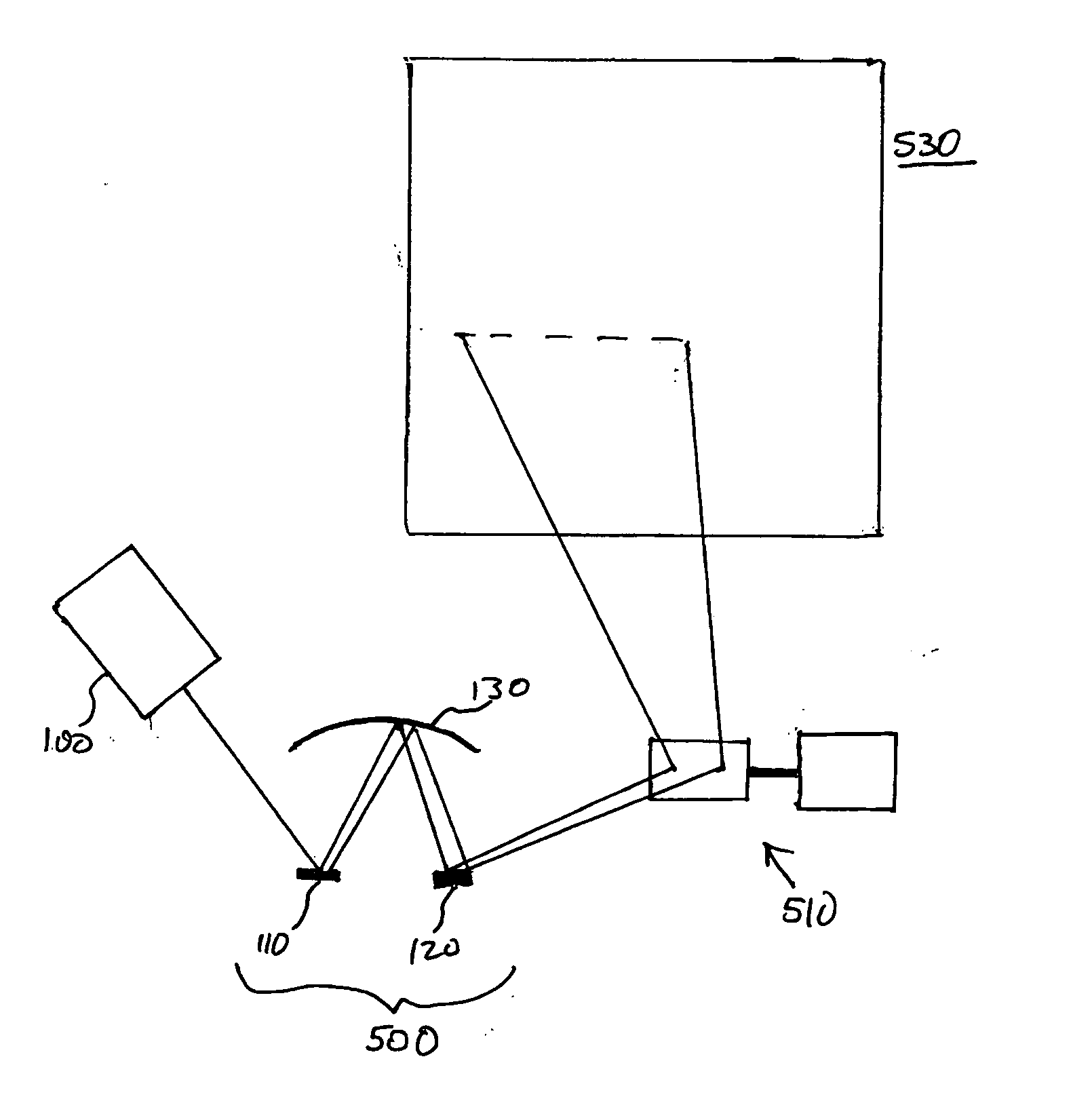 Apparatus for and method of scaling a scanning angle and image projection apparatus incorporating the same