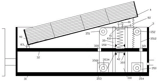 Solar LED street lamp device for lifting solar cell panel and use method of device