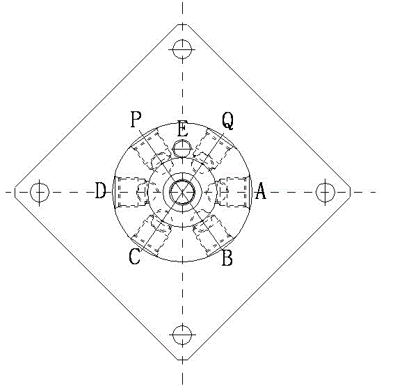 Hydraulic slewing connector with large slewing angle