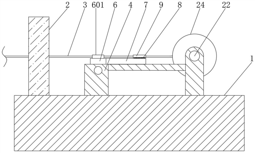 Drawing drum take-up device for optical fiber manufacturing